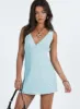 Nellie Mini Dress Blue Polka Dot sold by Princess Polly