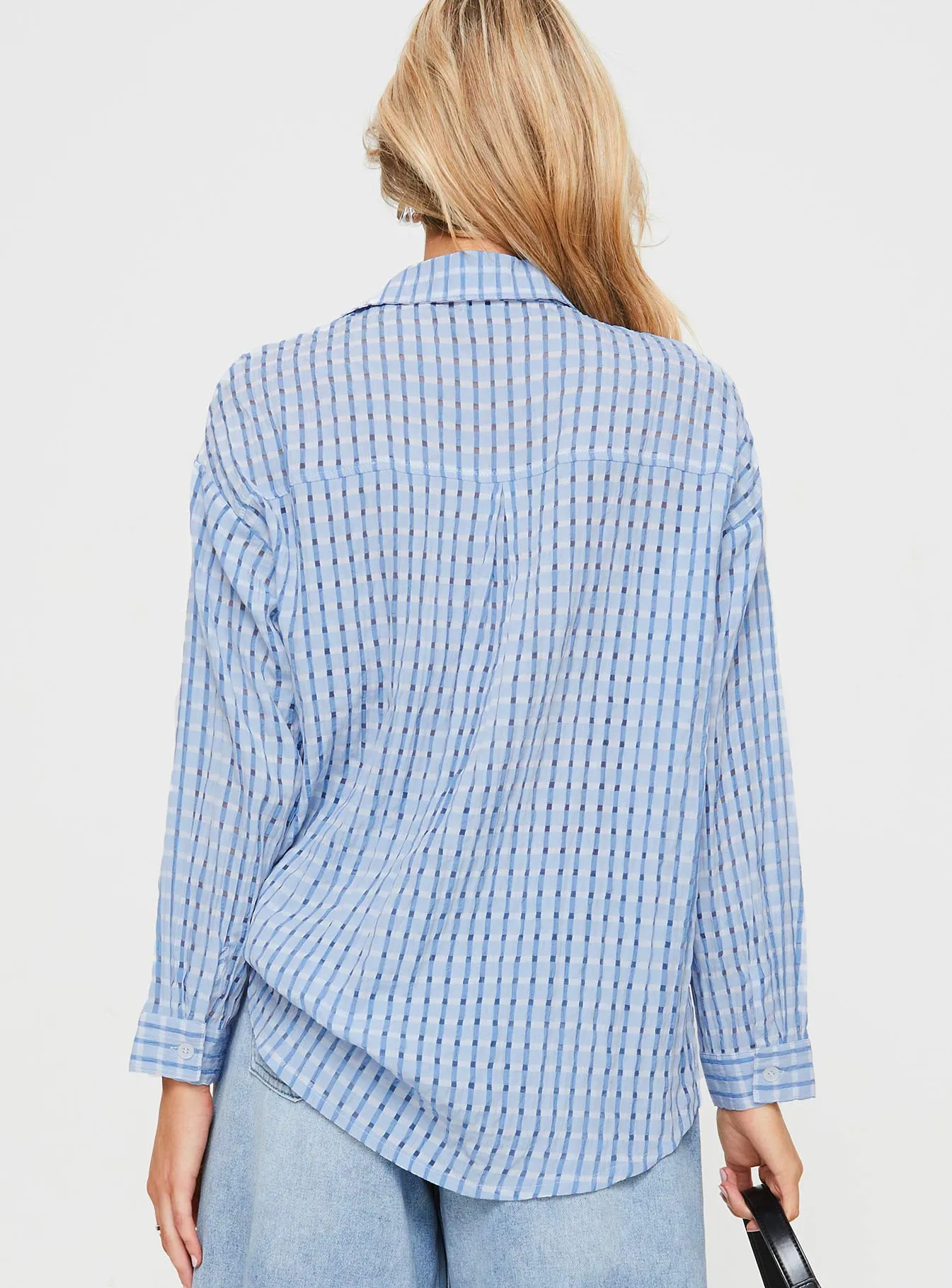 Oristano Shirt Blue sold by Princess Polly product image thumbnail 5