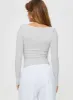 Arthie Long Sleeve Top Grey sold by Princess Polly