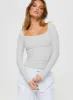 Arthie Long Sleeve Top Grey sold by Princess Polly