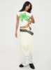 Tiona Summer Flower Top White / Lime sold by Princess Polly