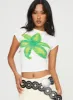Tiona Summer Flower Top White / Lime sold by Princess Polly