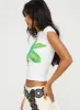 Tiona Summer Flower Top White / Lime sold by Princess Polly