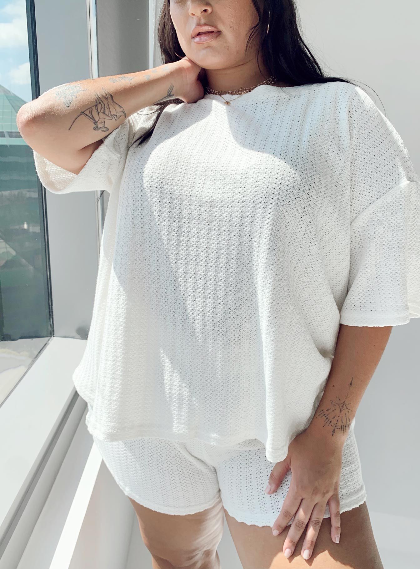 Cammie Knit Set White Curve sold by Princess Polly product image thumbnail 3