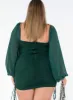 Aleena Mini Dress Green Curve sold by Princess Polly