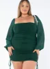 Aleena Mini Dress Green Curve sold by Princess Polly