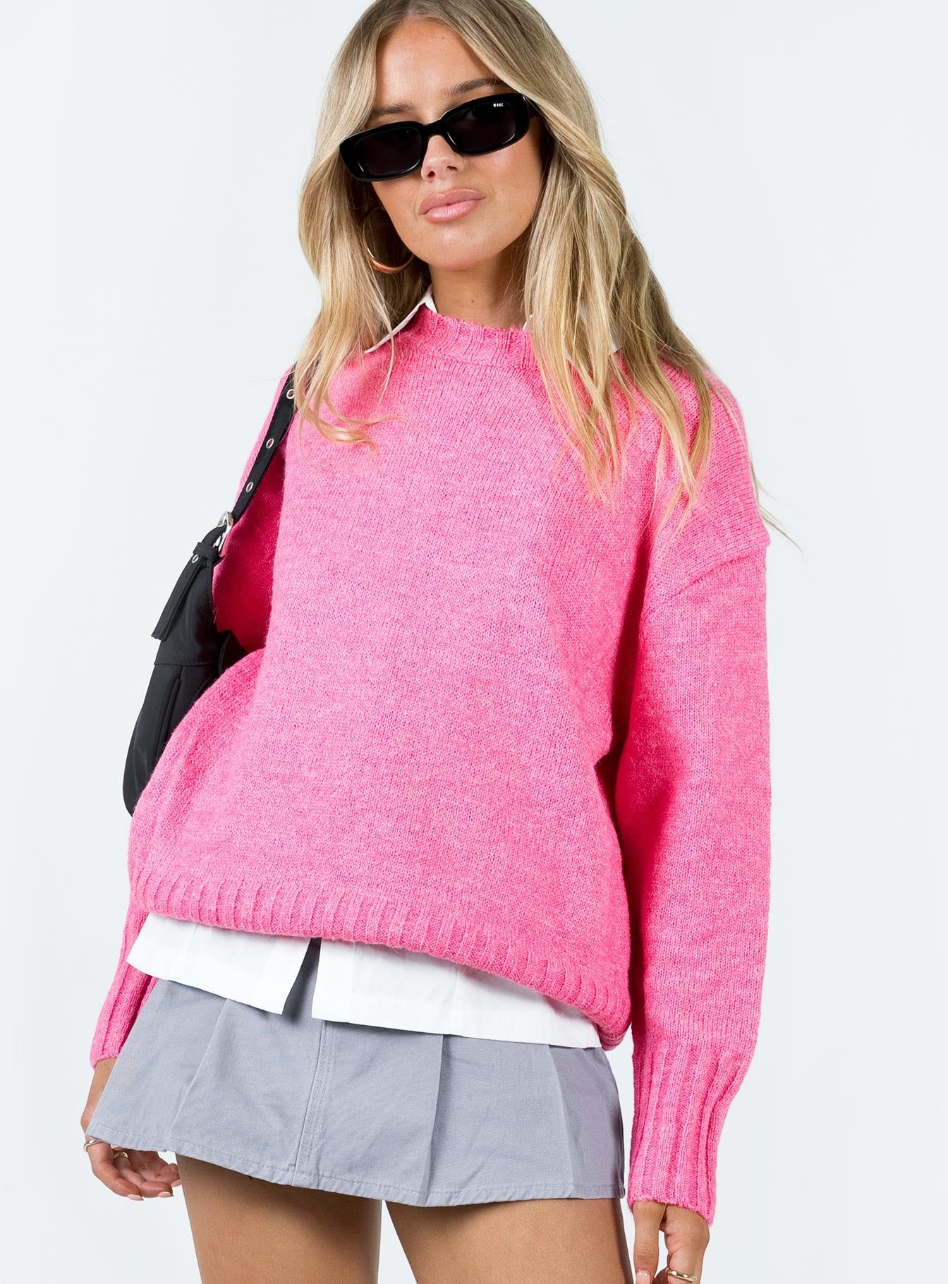 Foch Sweater Pink sold by Princess Polly