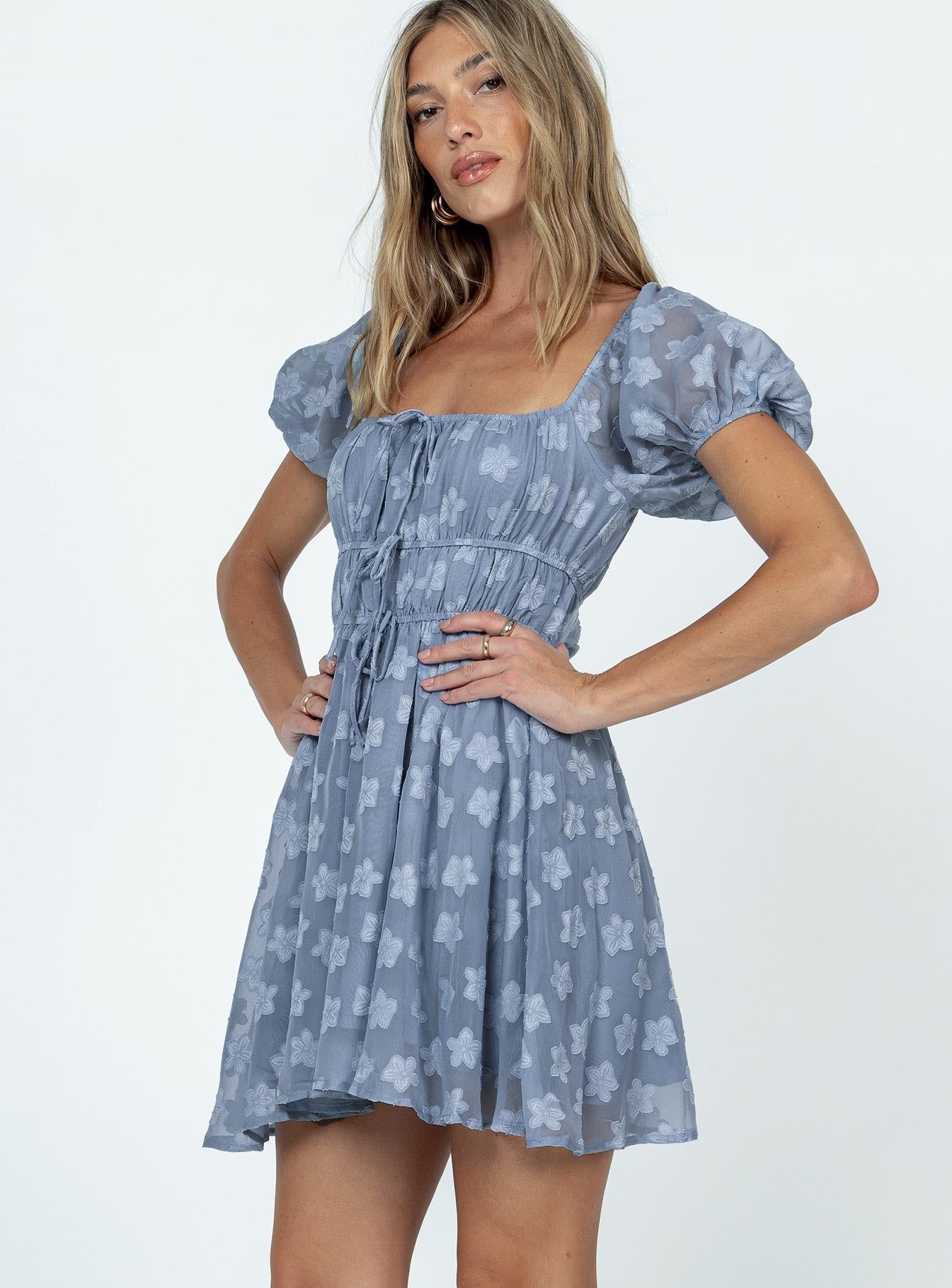 Kenny Mini Dress Blue sold by Princess Polly product image thumbnail 3
