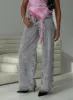 Brayden Low Wise Relaxed Jeans Grey Acid Wash sold by Princess Polly