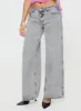 Brayden Low Wise Relaxed Jeans Grey Acid Wash sold by Princess Polly