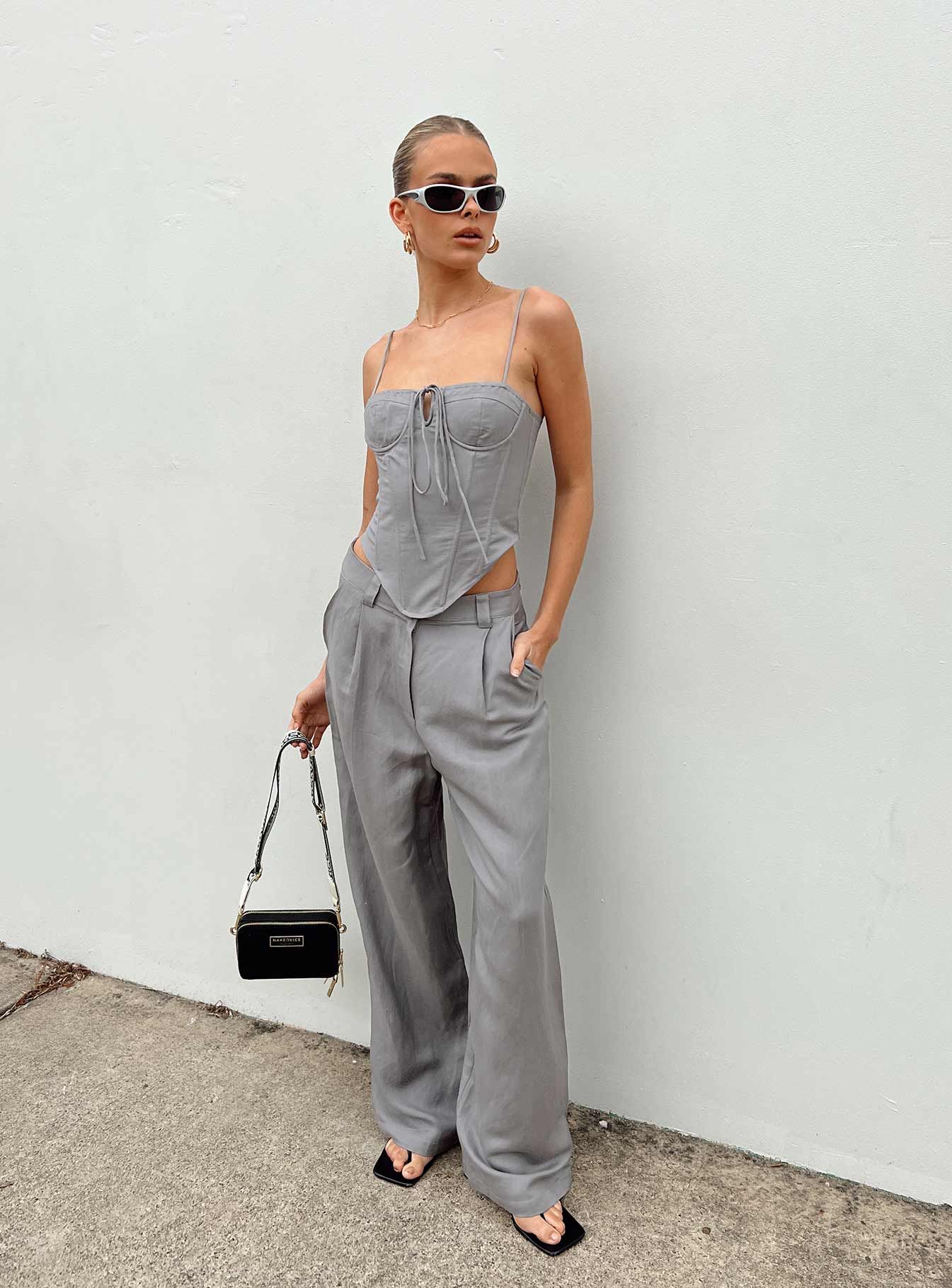 La Quinta Pant Grey sold by Princess Polly