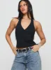 Stand By Halter Top Black sold by Princess Polly
