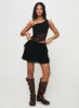 Damarie One Shoulder Top Black sold by Princess Polly