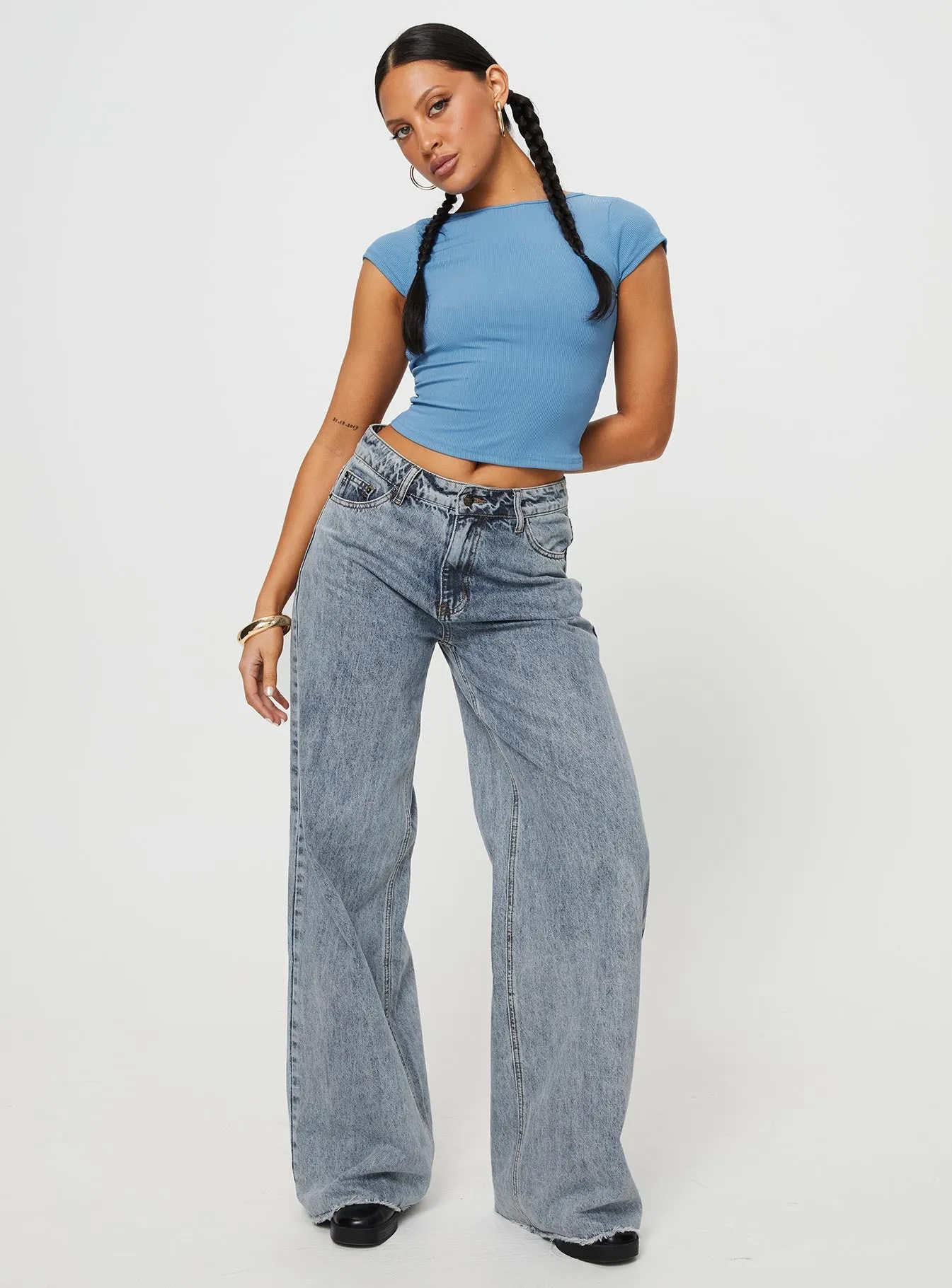 Solita Top Mineral Blue sold by Princess Polly product image thumbnail 3