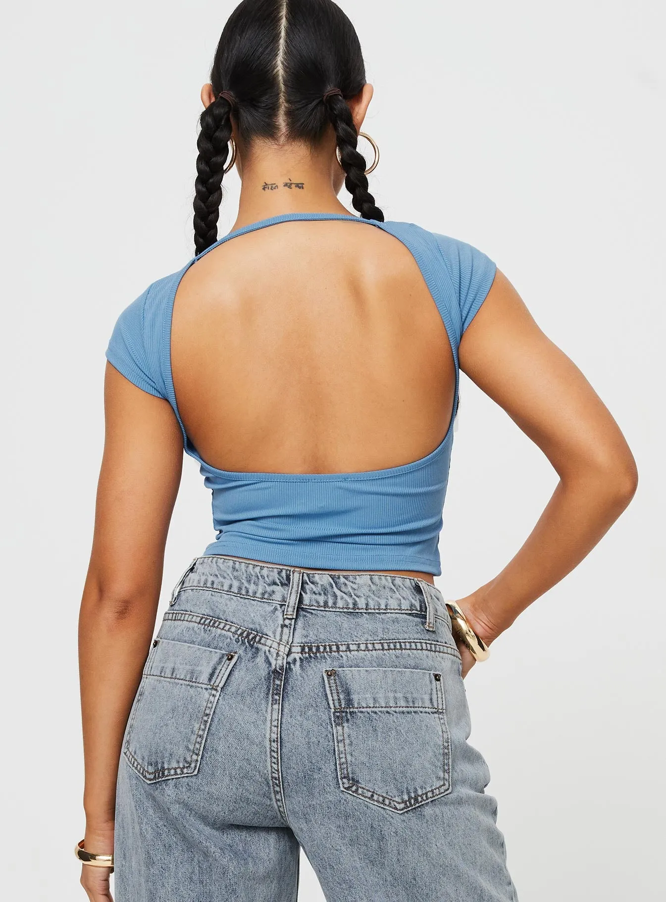 Solita Top Mineral Blue sold by Princess Polly product image thumbnail 5