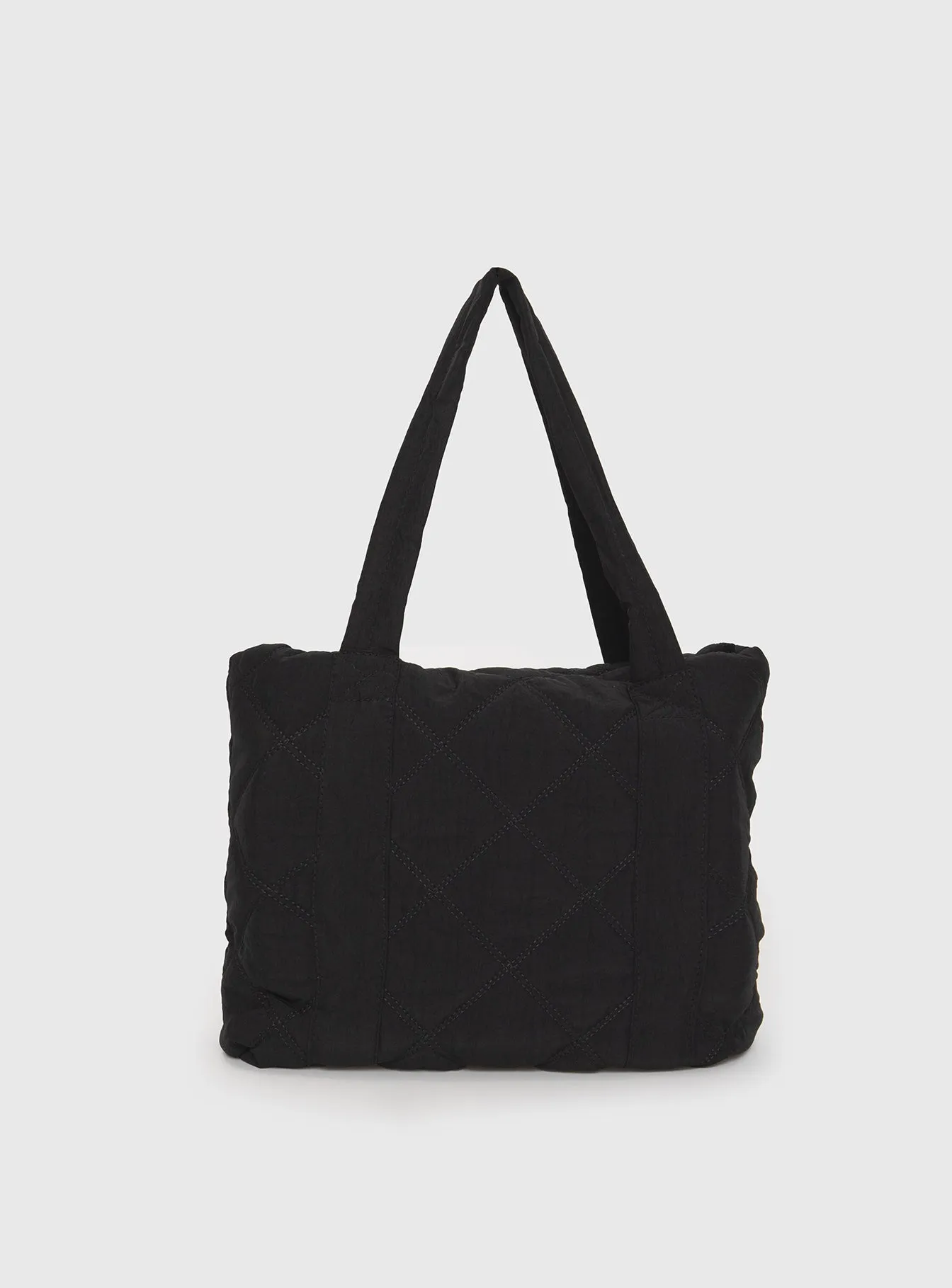 Jovie Nylon Quilted Tote Black sold by Princess Polly product image thumbnail 2