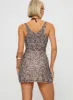 Savina Mini Dress Brown sold by Princess Polly