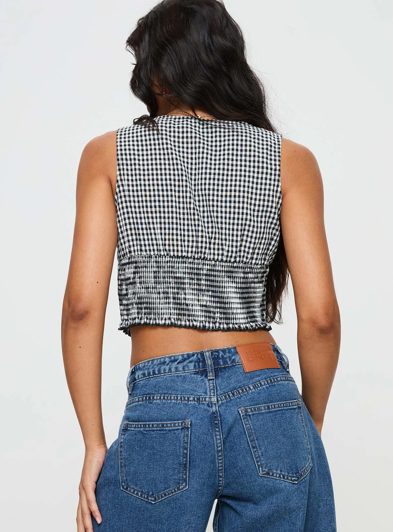 Mixing It Up Top Black / White sold by Princess Polly product image thumbnail 5