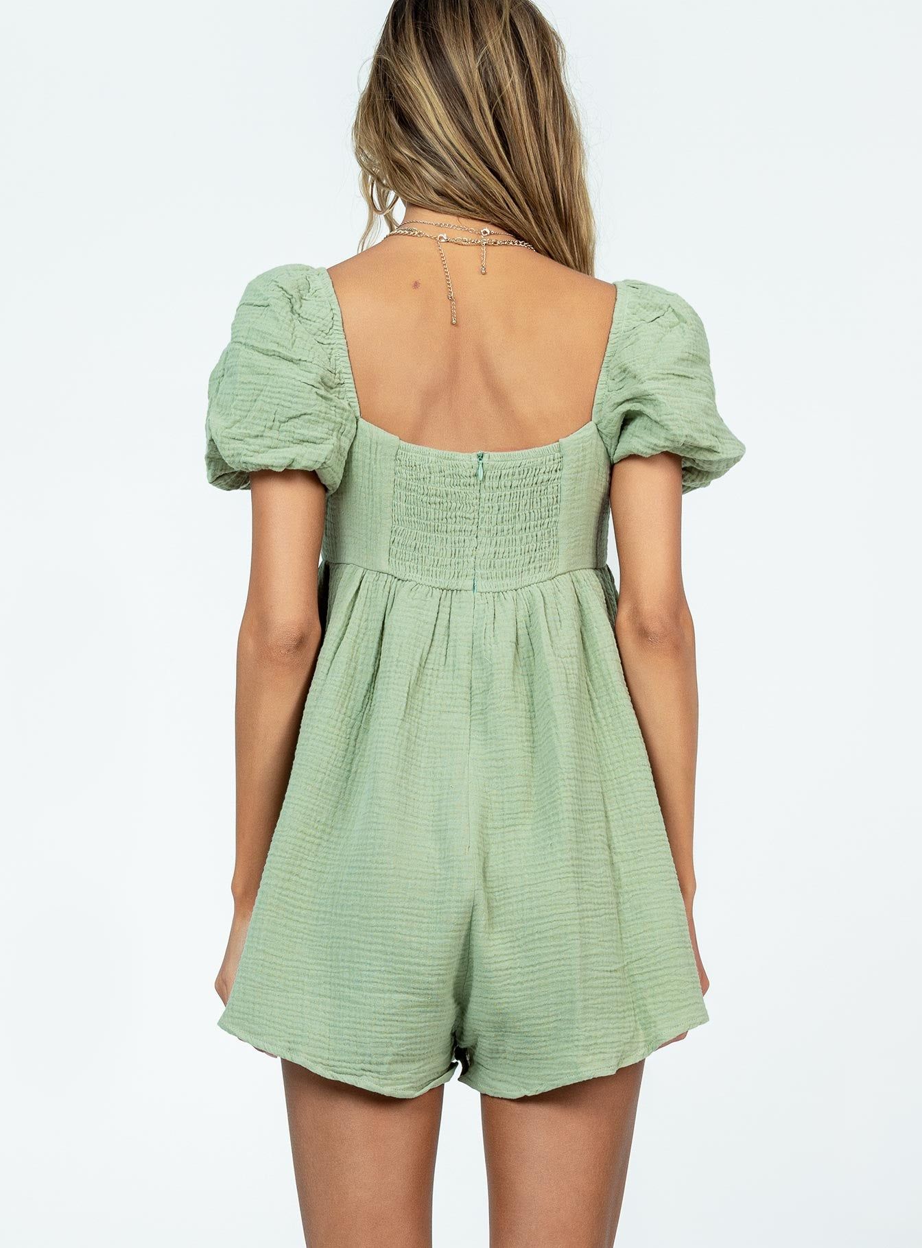 Lorna Romper Sage sold by Princess Polly product image thumbnail 5