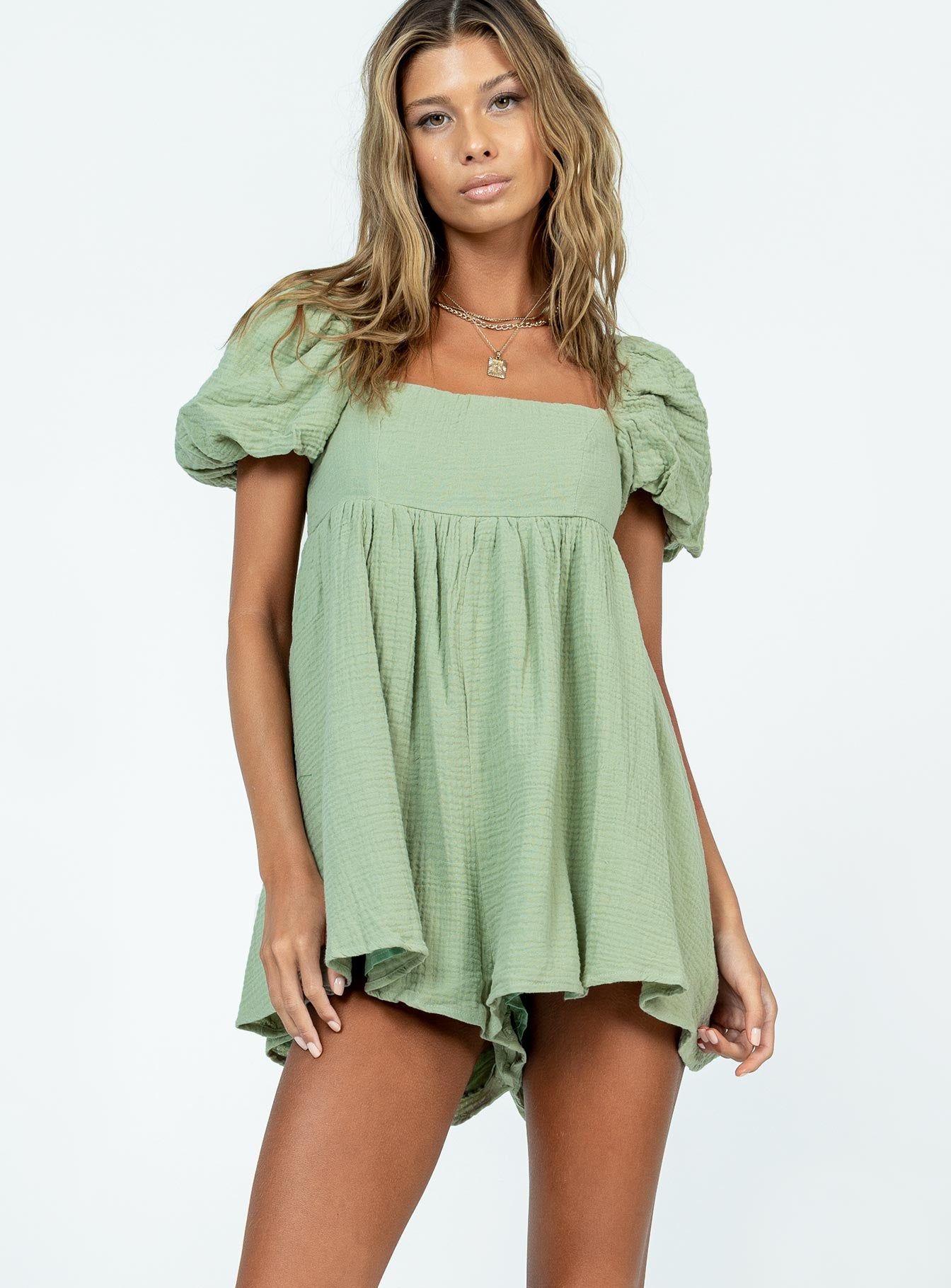 Lorna Romper Sage sold by Princess Polly product image thumbnail 2