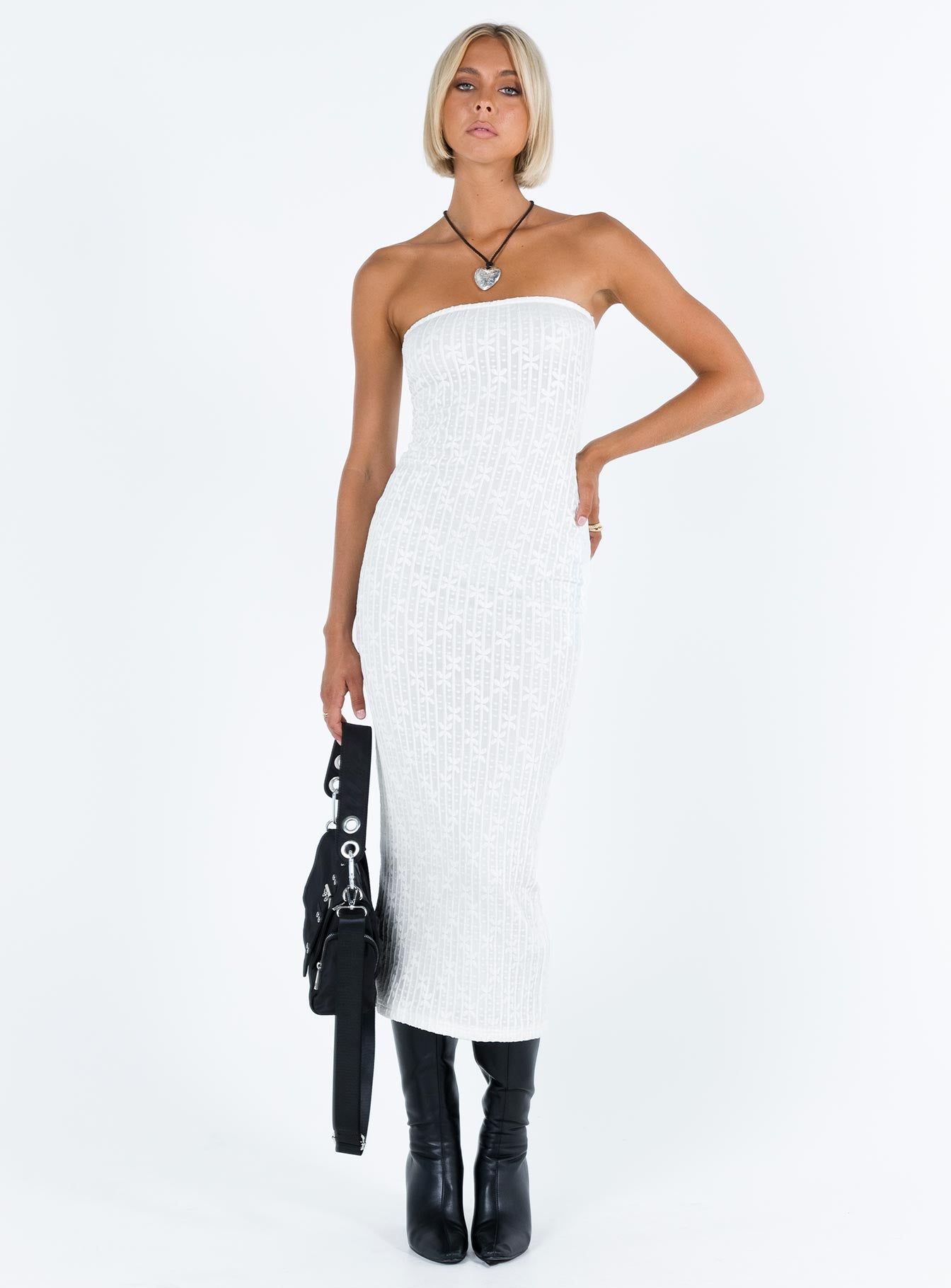Lasance Maxi Dress White sold by Princess Polly product image thumbnail 3