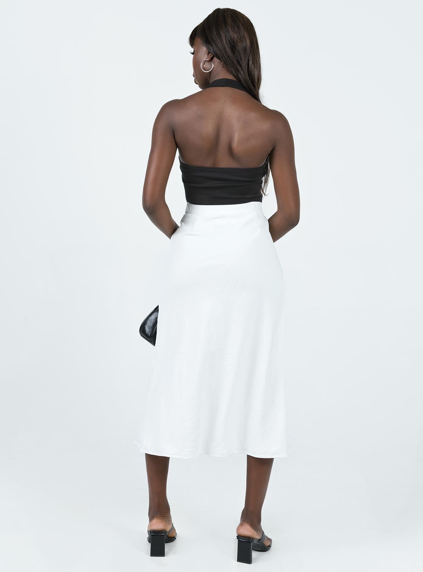 Mabel Midi Skirt White White sold by Princess Polly product image thumbnail 4