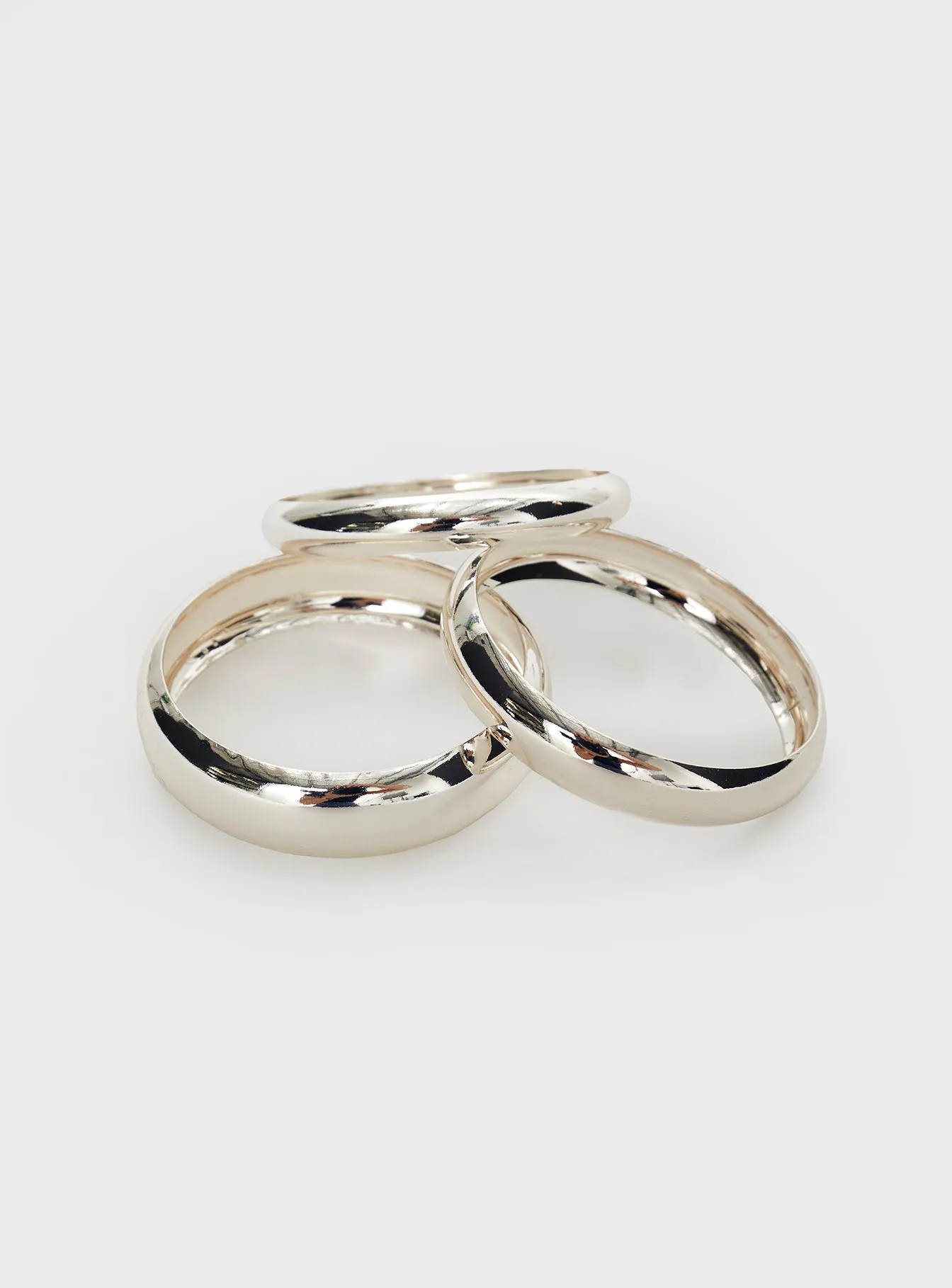 Farley Bangle Pack Silver sold by Princess Polly product image thumbnail 3