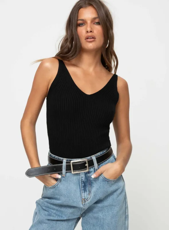 Keenan Bodysuit Black sold by Princess Polly