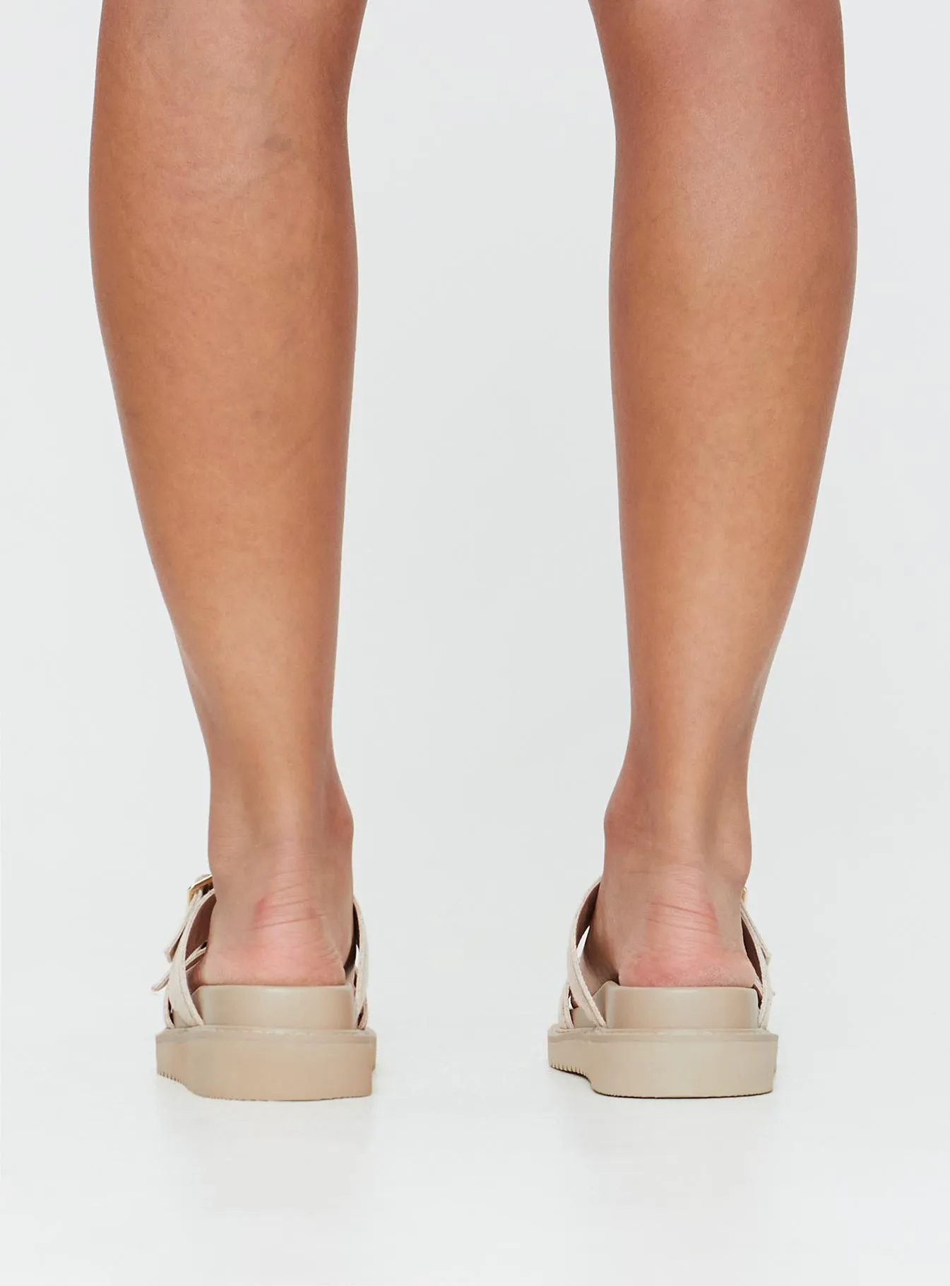 Roxxie Sandals Beige Linen sold by Princess Polly product image thumbnail 4
