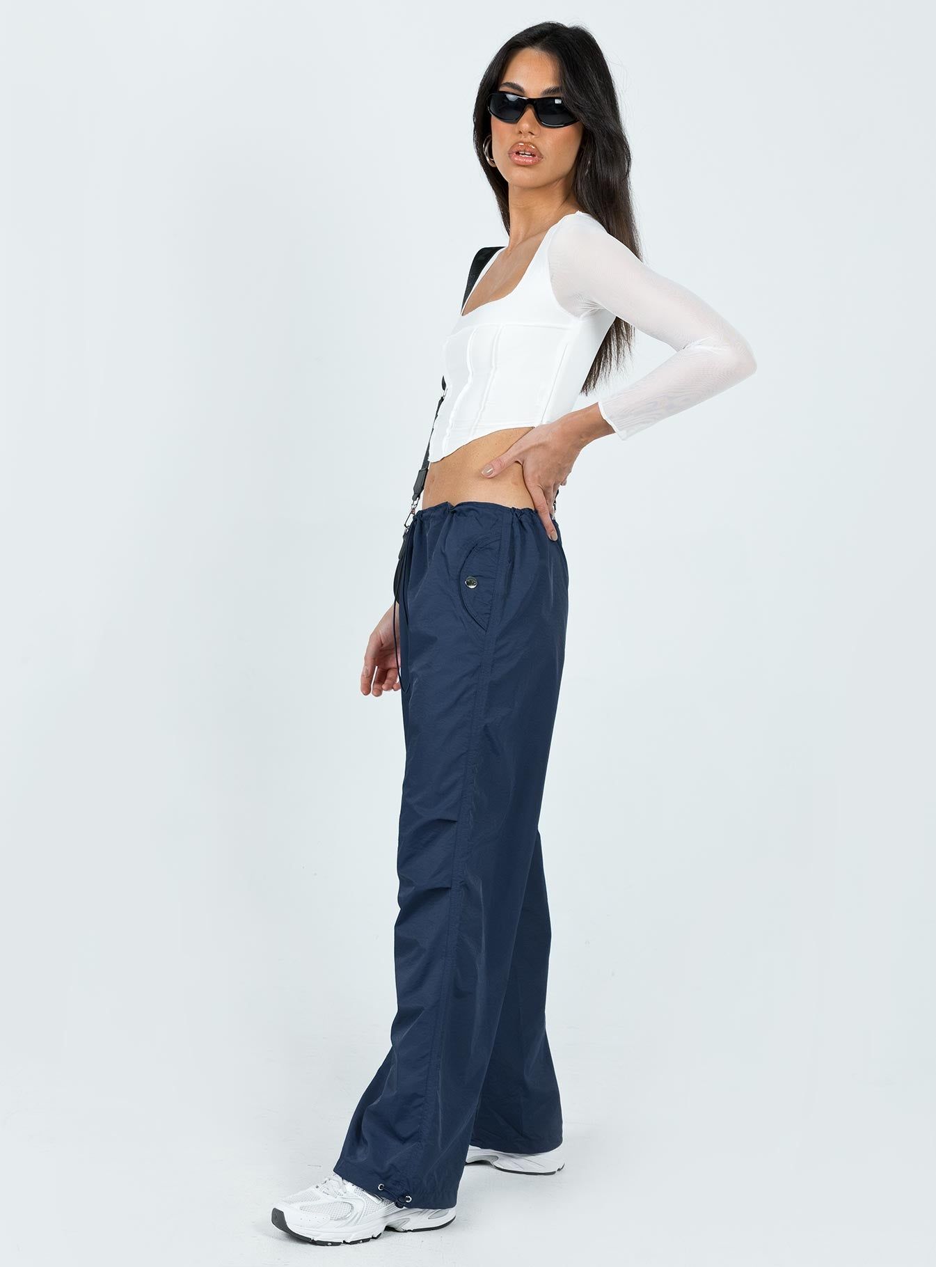 Clydel Pants Navy sold by Princess Polly product image thumbnail 4