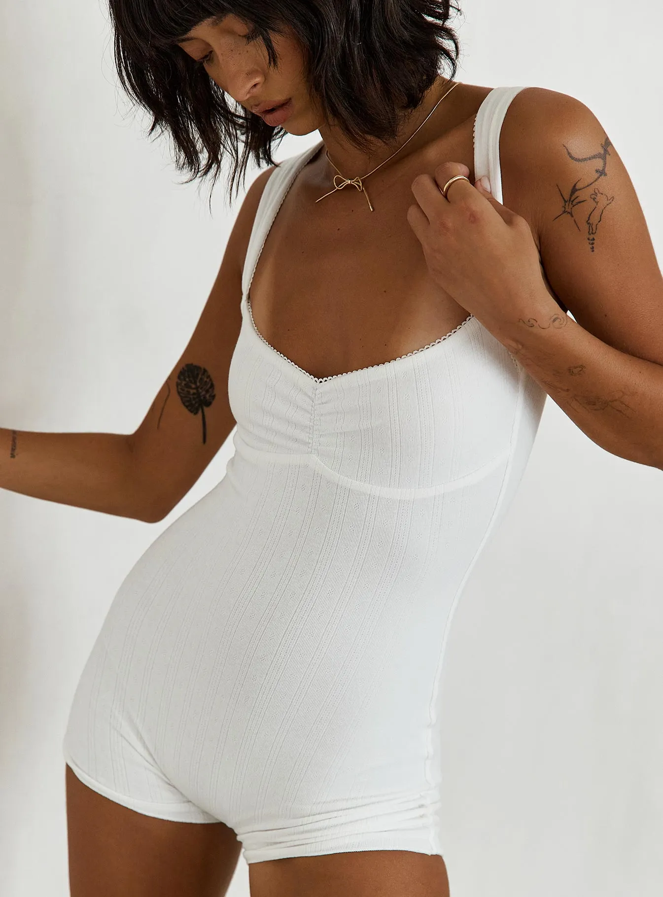 Avila Romper White sold by Princess Polly