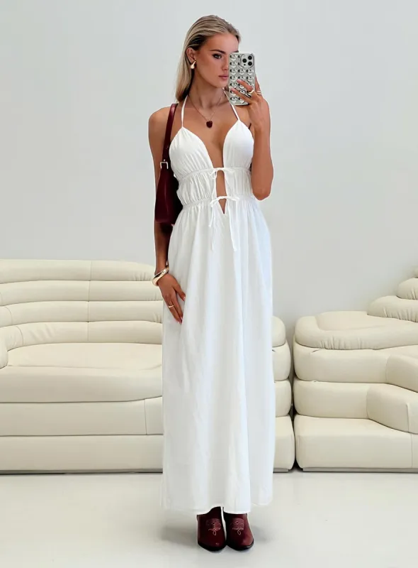 Dalston Maxi Dress White sold by Princess Polly