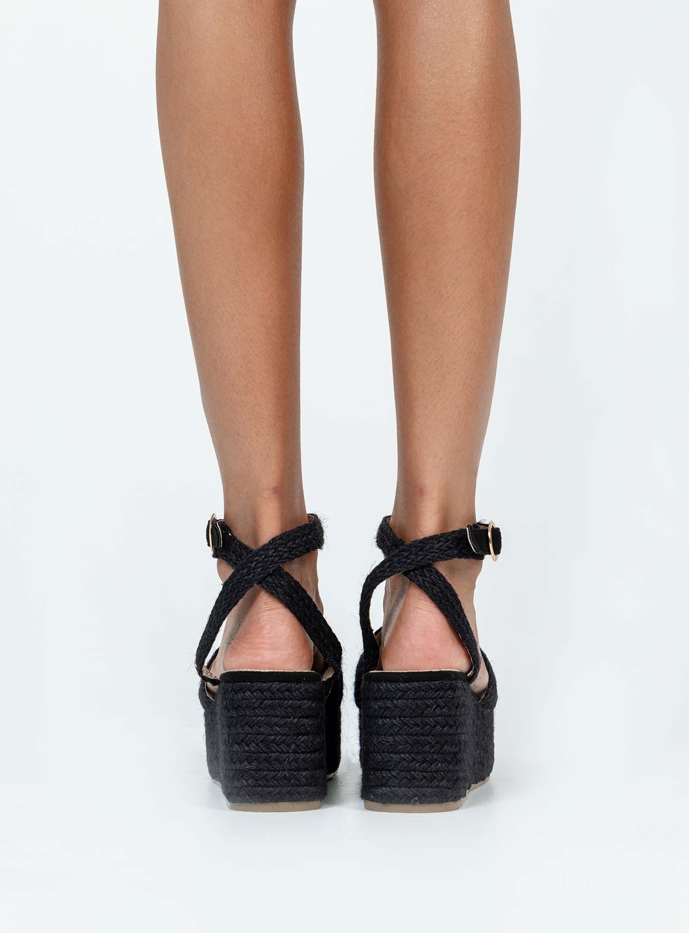 Tavo Espadrille Platform Sandals Black sold by Princess Polly product image thumbnail 4
