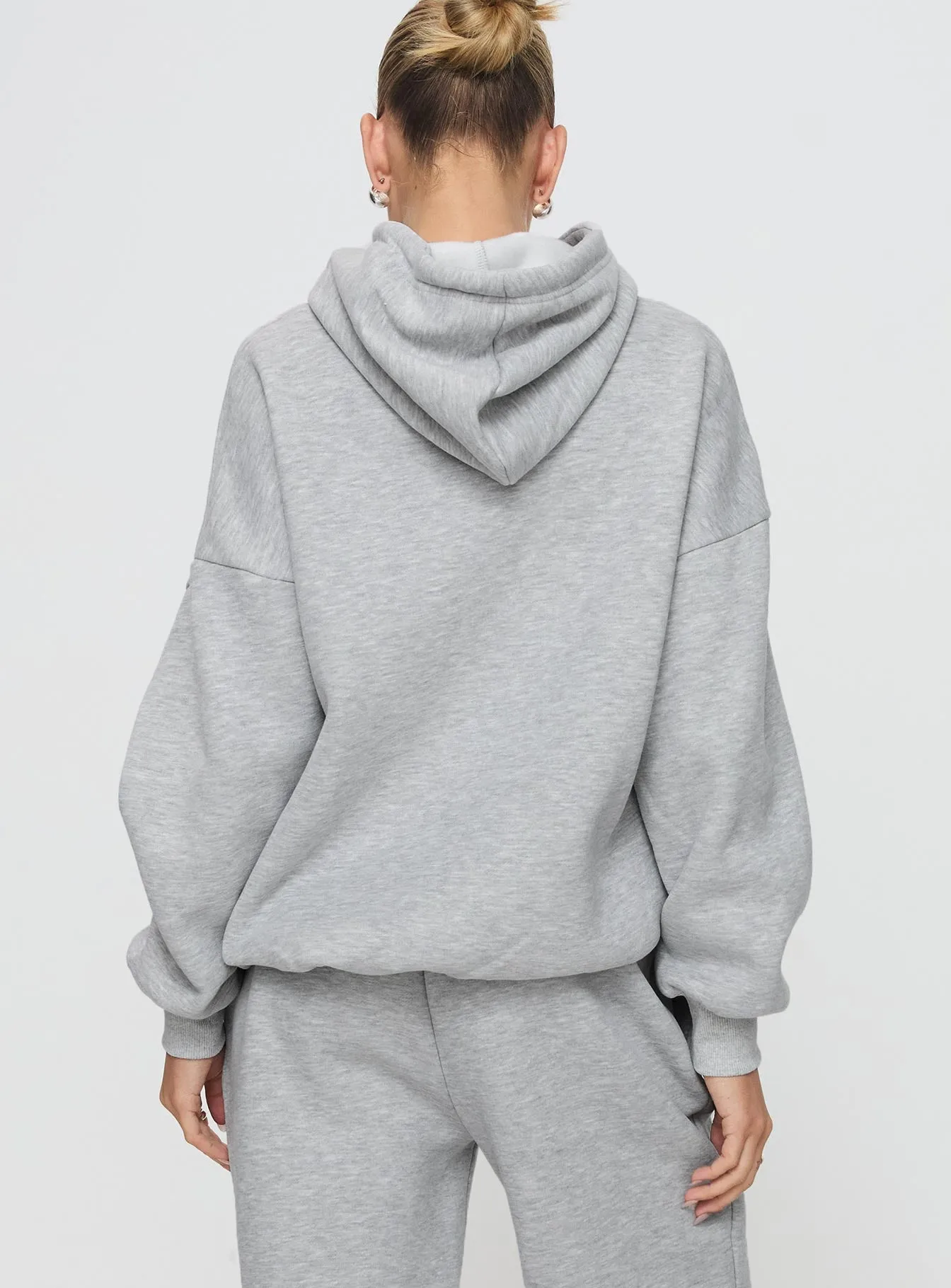 Dream Fleece Classic Hoodie Grey Marle sold by Princess Polly product image thumbnail 5