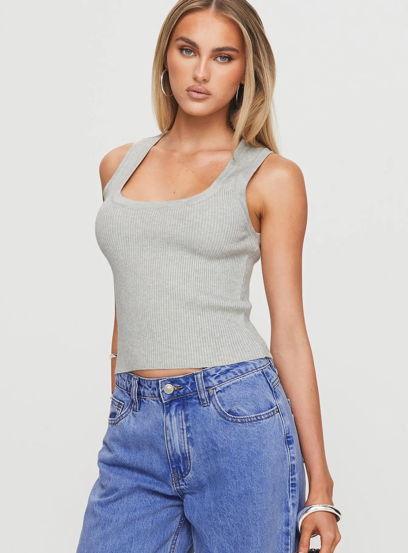 Issues Knit Top Grey sold by Princess Polly product image thumbnail 2