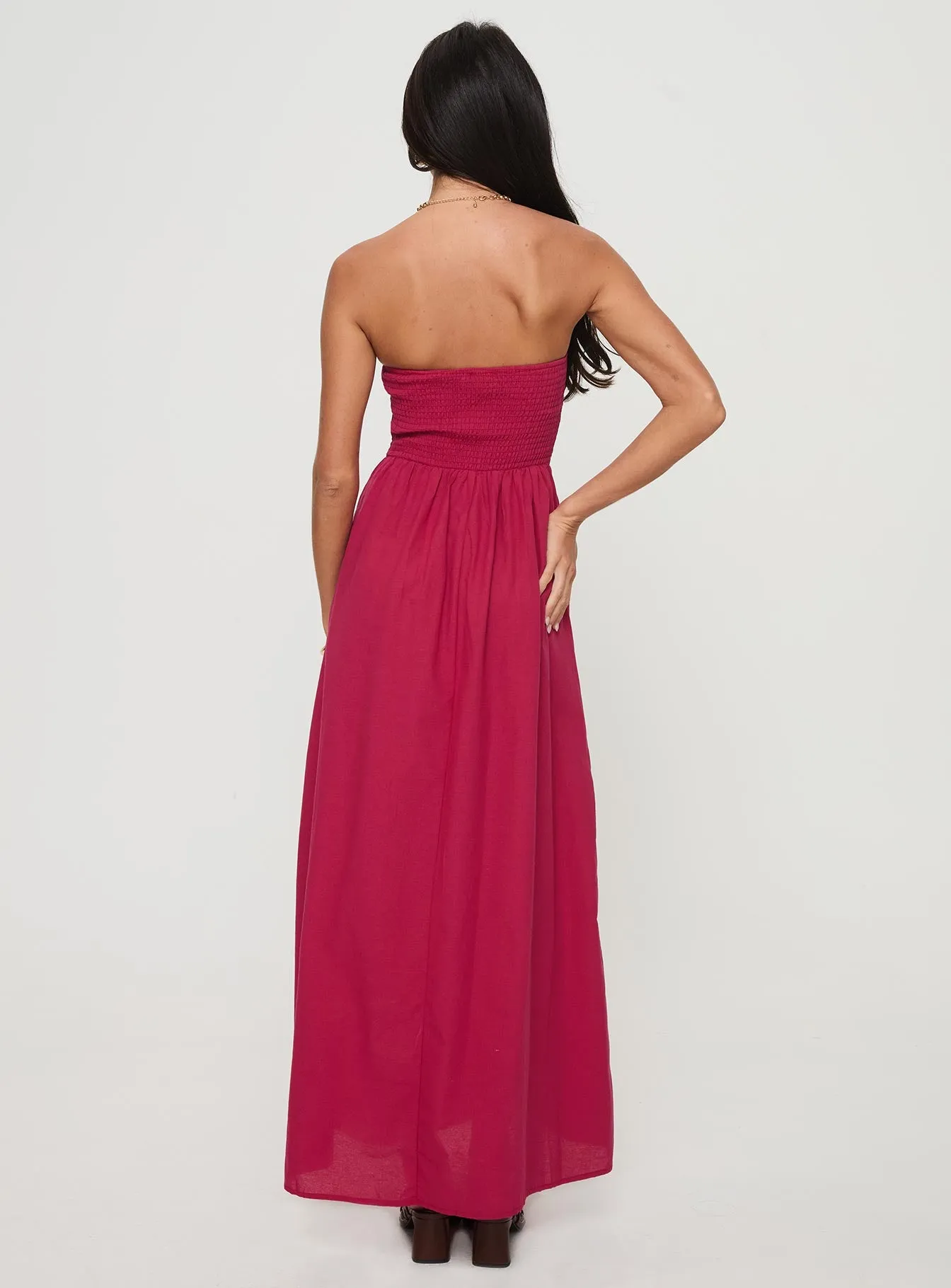 Dayona Strapless Maxi Dress Red sold by Princess Polly product image thumbnail 5