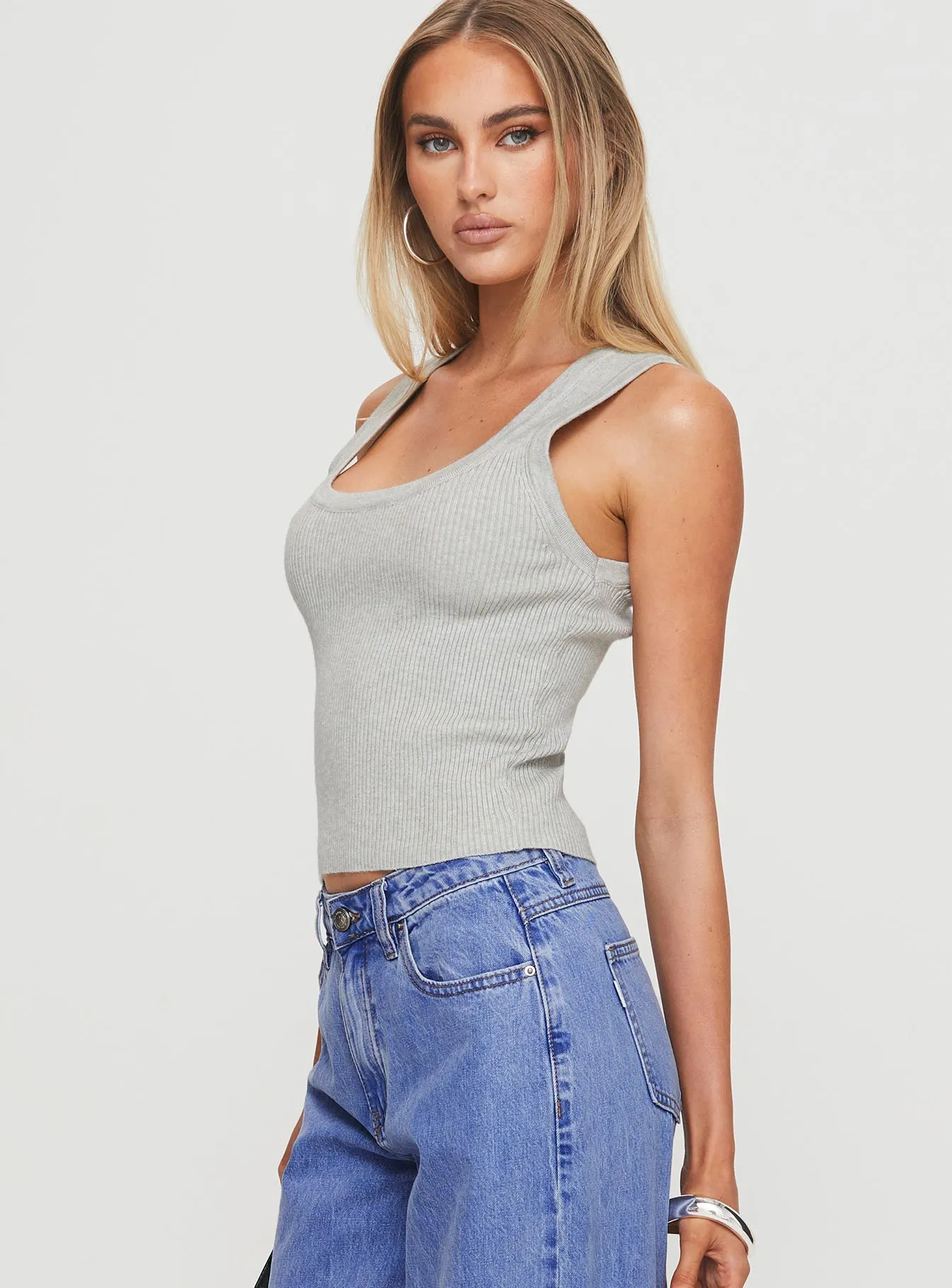 Issues Knit Top Grey sold by Princess Polly product image thumbnail 4