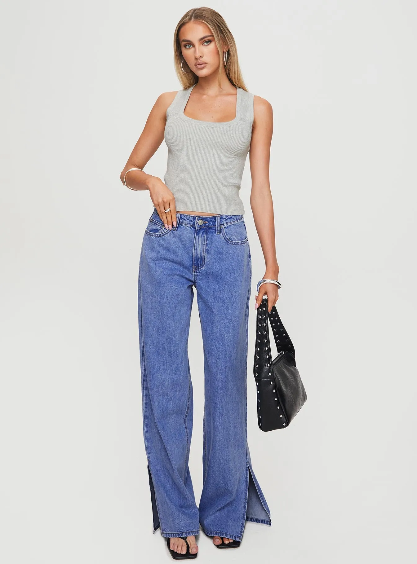 Issues Knit Top Grey sold by Princess Polly product image thumbnail 3