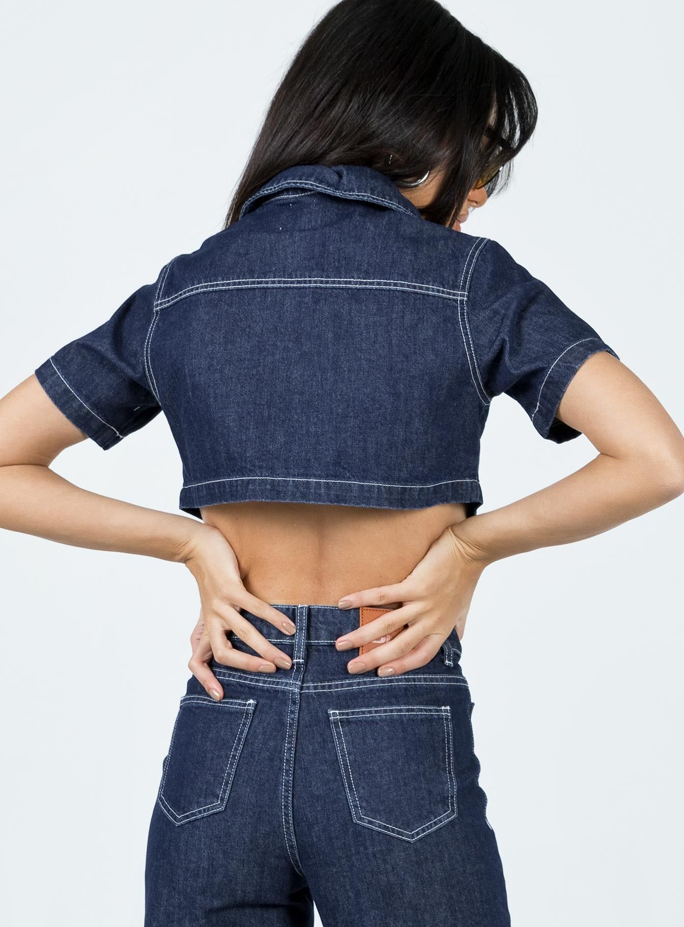 Pioneer Denim Jacket Denim sold by Princess Polly product image thumbnail 5