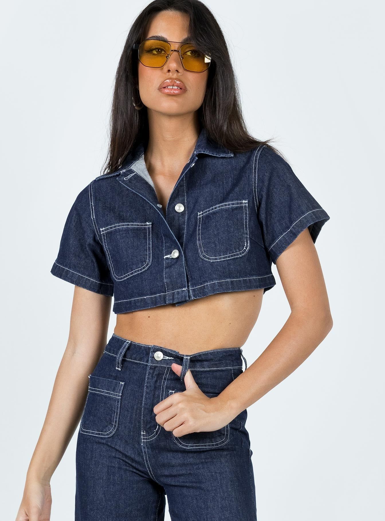 Pioneer Denim Jacket Denim sold by Princess Polly product image thumbnail 2