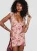 Trigg Mini Dress Pink Floral sold by Princess Polly