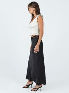 The Charmaine Maxi Skirt Black sold by Princess Polly