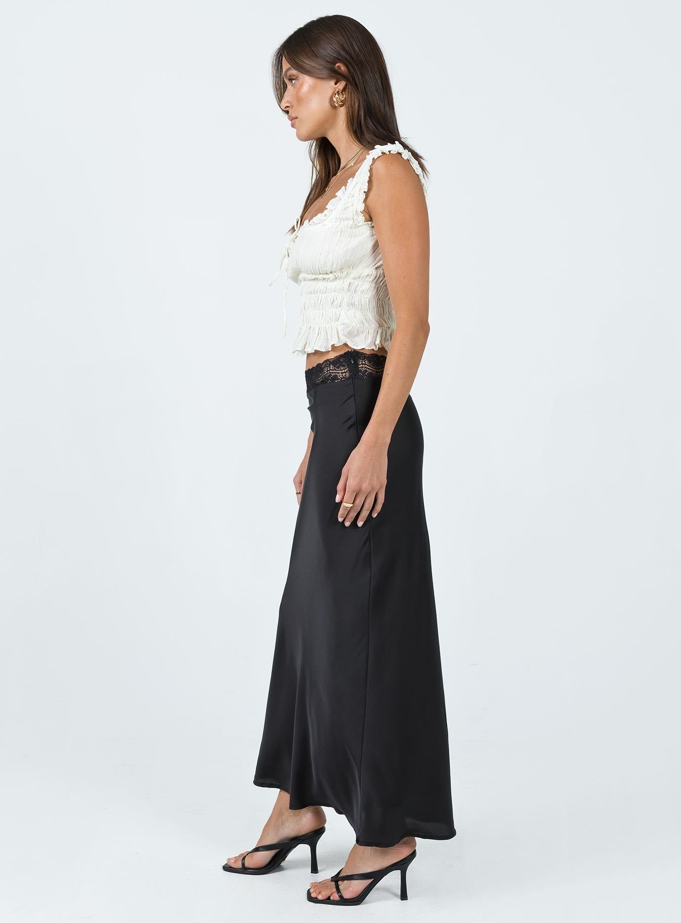 The Charmaine Maxi Skirt Black sold by Princess Polly product image thumbnail 5