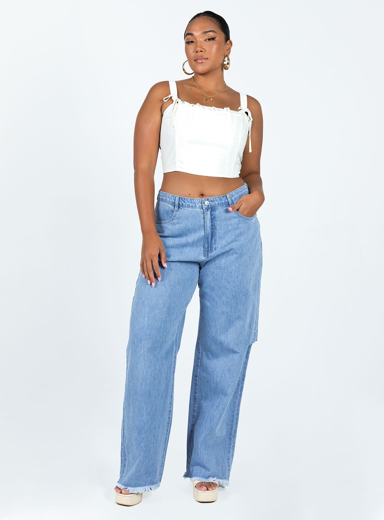 Kalbarri Corset Top White sold by Princess Polly product image thumbnail 3