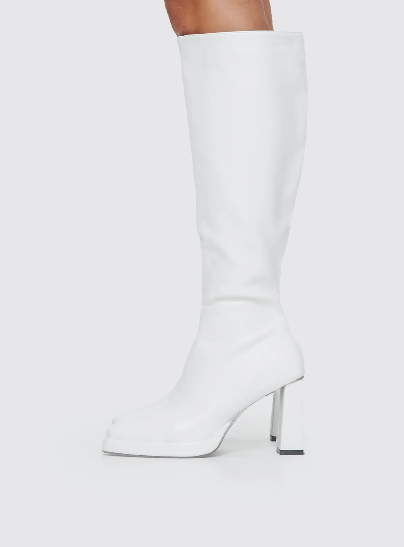 Scarlet Knee High Boots White sold by Princess Polly product image thumbnail 3