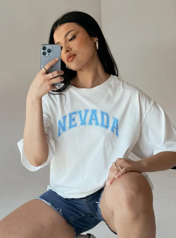 Nevada Graphic Tee White sold by Princess Polly