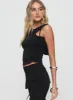 Passion Cowl Neck Top Black sold by Princess Polly