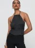 Legacy Halter Top Onyx sold by Princess Polly