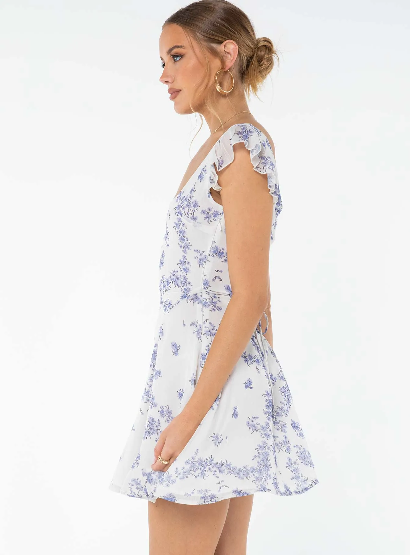 Dream Away Mini Dress Blue Multi sold by Princess Polly product image thumbnail 4