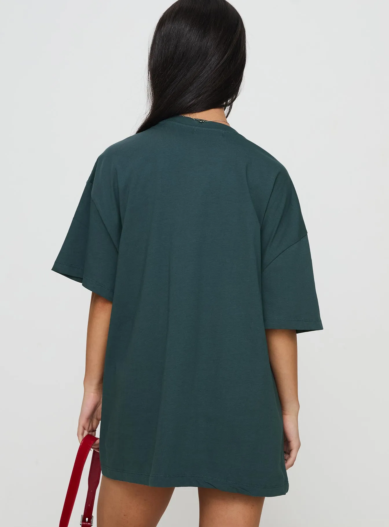 Sour Cherry Oversized Tee Moss Green sold by Princess Polly product image thumbnail 5